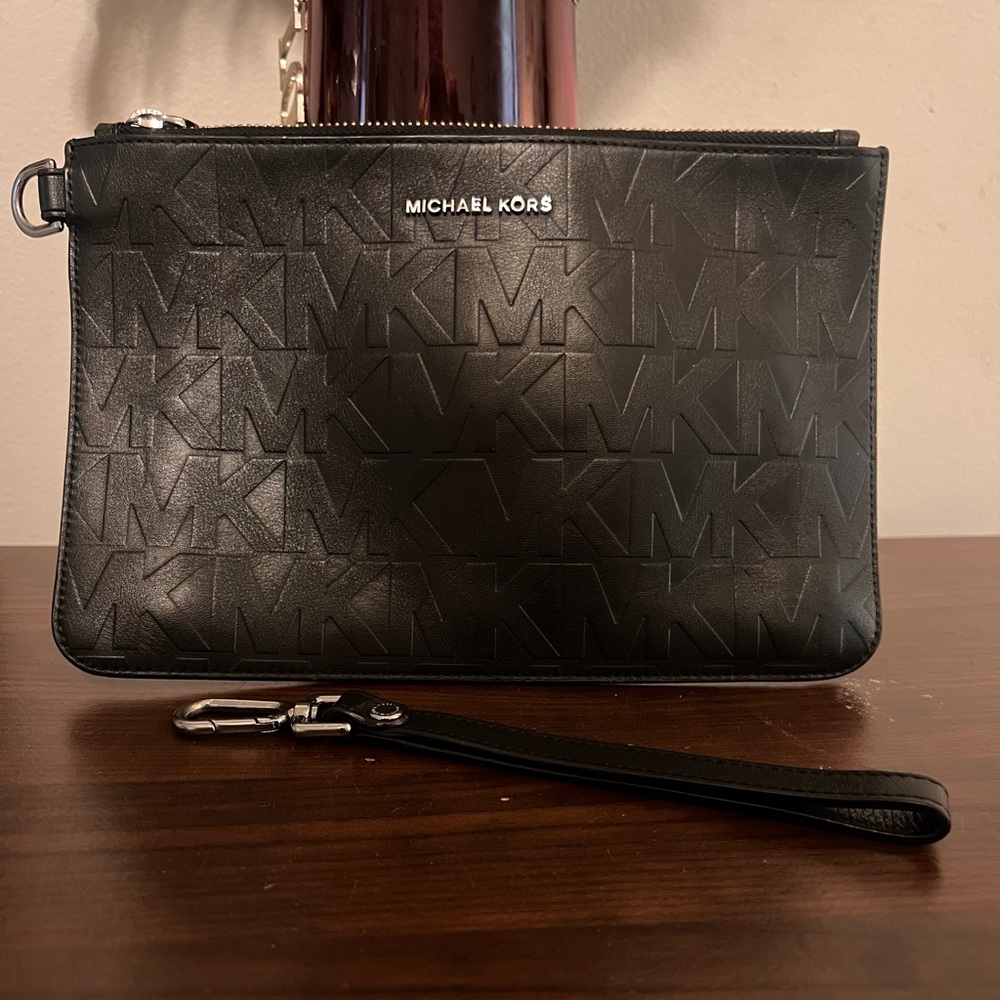 Michael Kors Black Men's Carry Pouch/Clutch - Picture 2 of 10